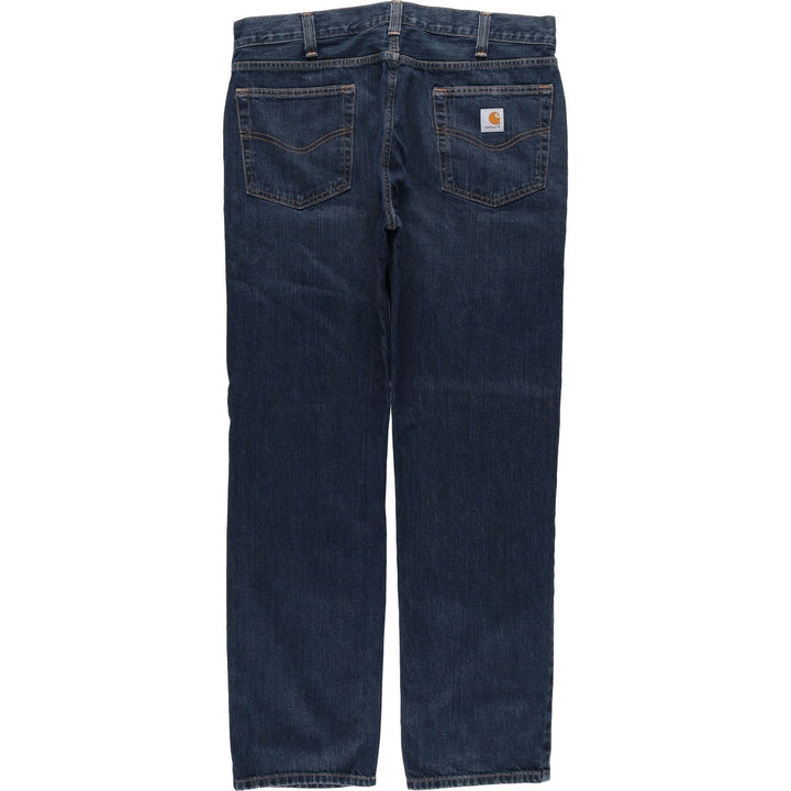 Carhartt Straight Traditional Fit Straight Denim Pants, Men's W37 (approx.) cotton navy blue type Vintage Second Hand