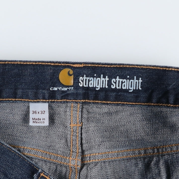 Carhartt Straight Traditional Fit Straight Denim Pants, Men's W37 (approx.) cotton navy blue type Vintage Second Hand