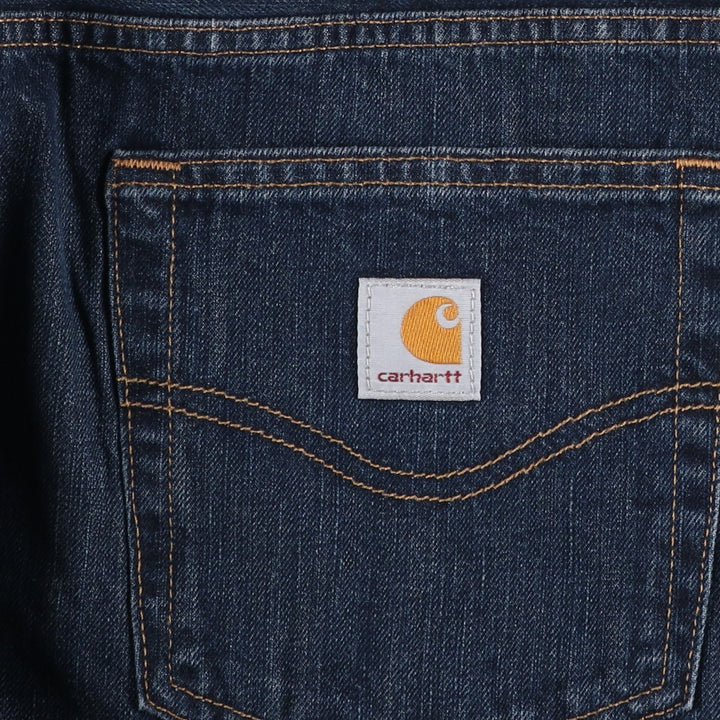 Carhartt Straight Traditional Fit Straight Denim Pants, Men's W37 (approx.) cotton navy blue type Vintage Second Hand
