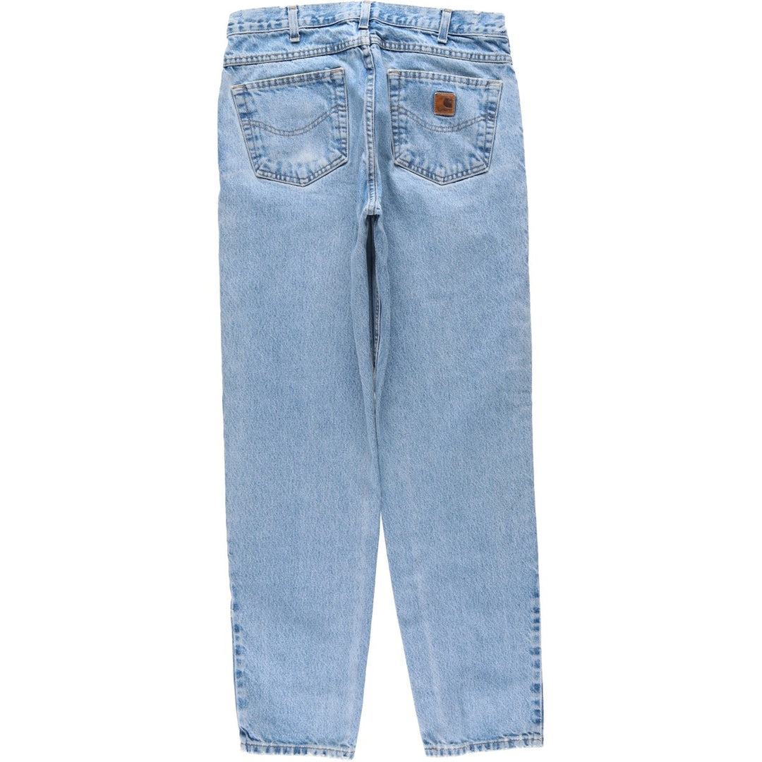 Carhartt Relaxed Fit Tapered Denim Pants for Men, W34 equivalent cotton Blue type light blue Vintage Second Hand