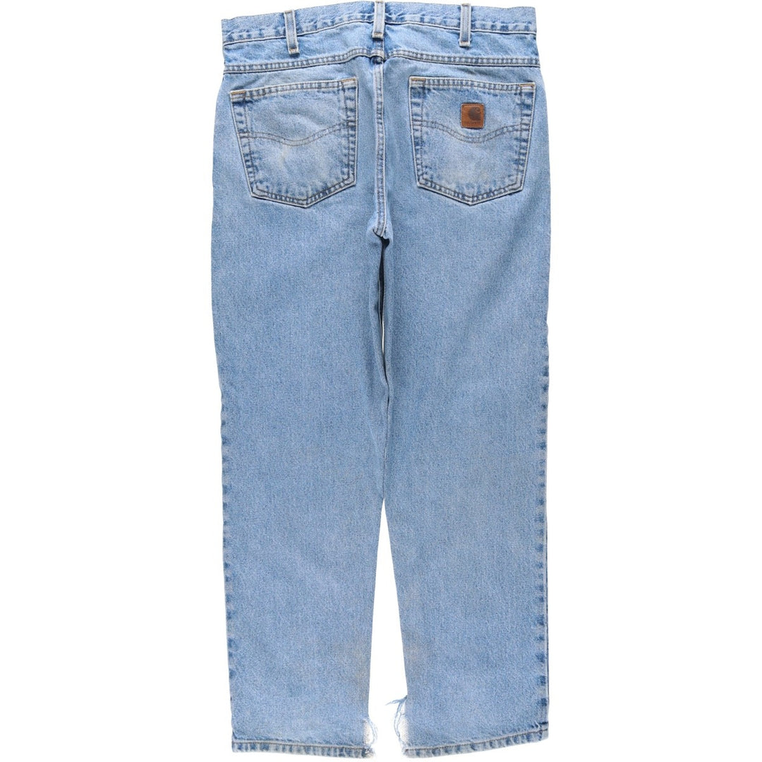 2000'S Carhartt Traditional Fit Tapered Denim Pants, Men's Size 34 cotton blue type Vintage Second Hand