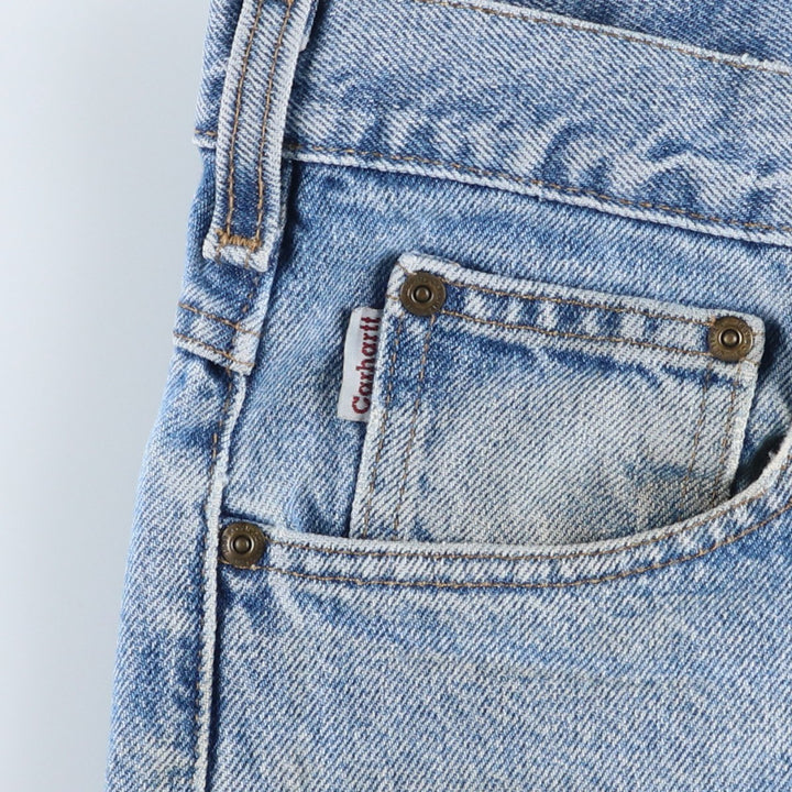 2000'S Carhartt Traditional Fit Tapered Denim Pants, Men's Size 34 cotton blue type Vintage Second Hand