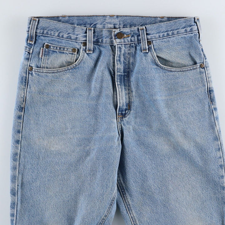 2000'S Carhartt Traditional Fit Tapered Denim Pants, Men's Size 34 cotton blue type Vintage Second Hand
