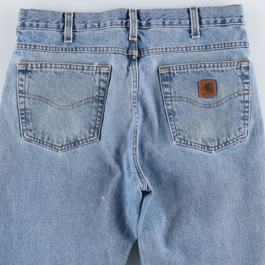 2000'S Carhartt Traditional Fit Tapered Denim Pants, Men's Size 34 cotton blue type Vintage Second Hand