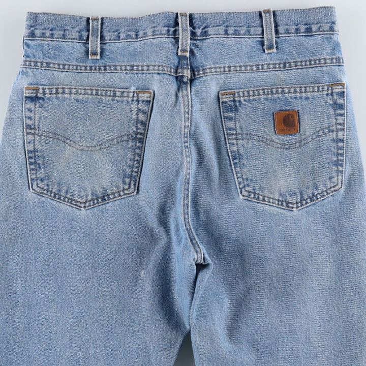 2000'S Carhartt Traditional Fit Tapered Denim Pants, Men's Size 34 cotton blue type Vintage Second Hand