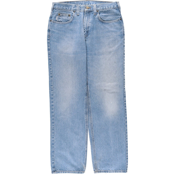 Carhartt Relaxed Fit Straight Denim Pants for Men, W34 equivalent cotton blue type Vintage Second Hand
