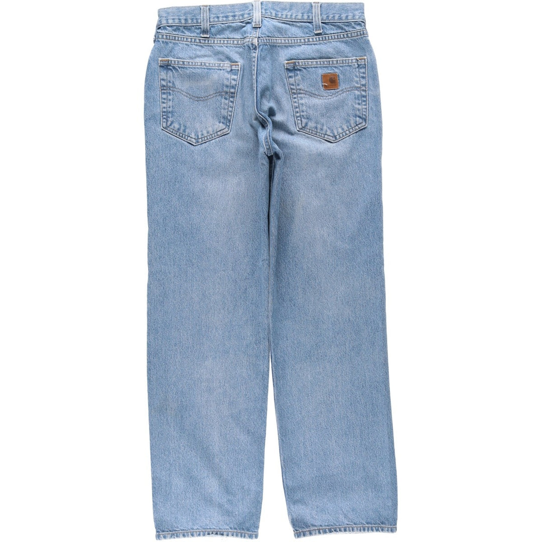 Carhartt Relaxed Fit Straight Denim Pants for Men, W34 equivalent cotton blue type Vintage Second Hand