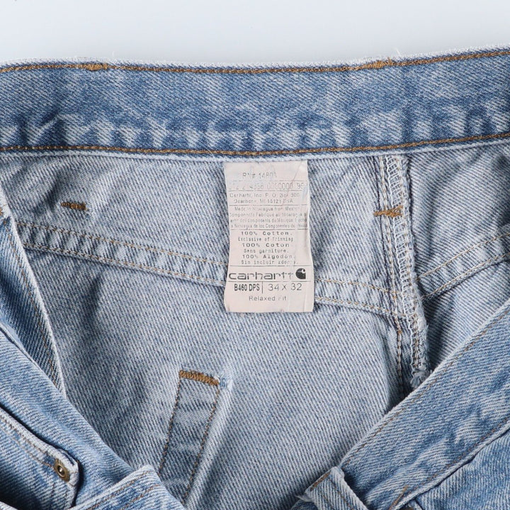 Carhartt Relaxed Fit Straight Denim Pants for Men, W34 equivalent cotton blue type Vintage Second Hand