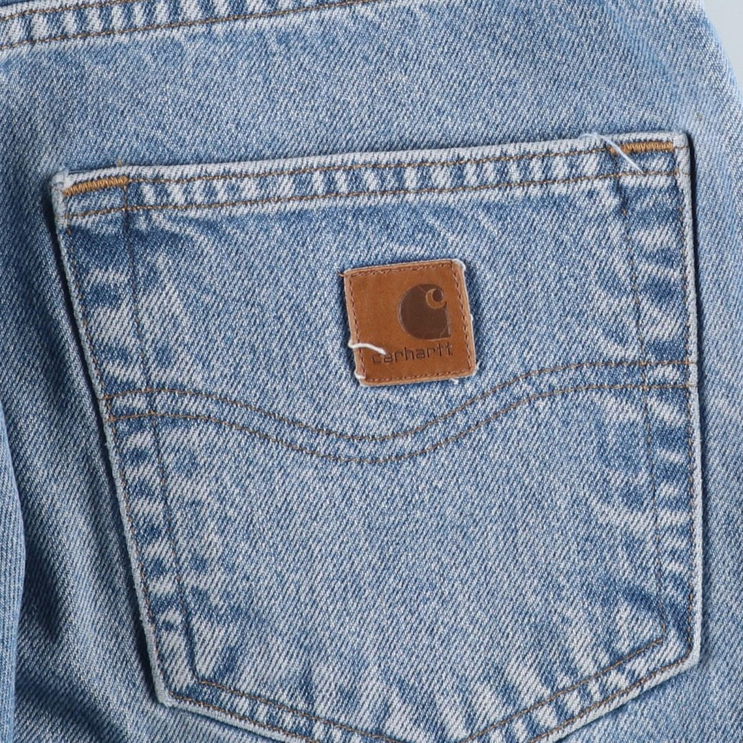 Carhartt Relaxed Fit Straight Denim Pants for Men, W34 equivalent cotton blue type Vintage Second Hand