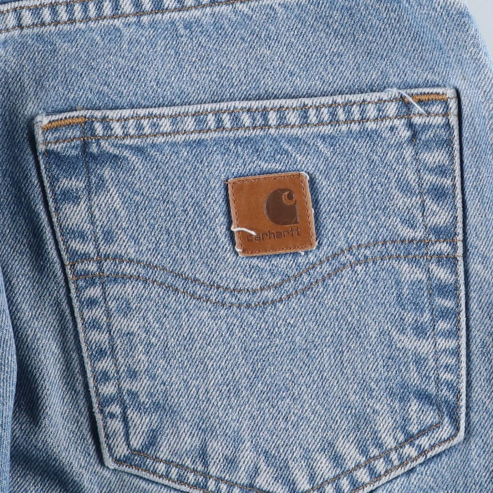 Carhartt Relaxed Fit Straight Denim Pants for Men, W34 equivalent cotton blue type Vintage Second Hand
