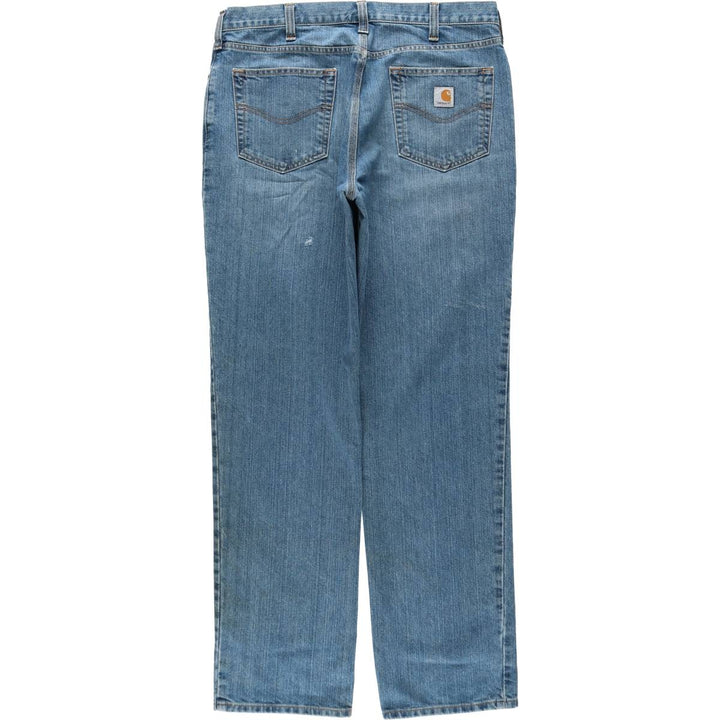 Carhartt Relaxed Fit Straight Denim Pants for Men, W37 cotton blue type Vintage Second Hand