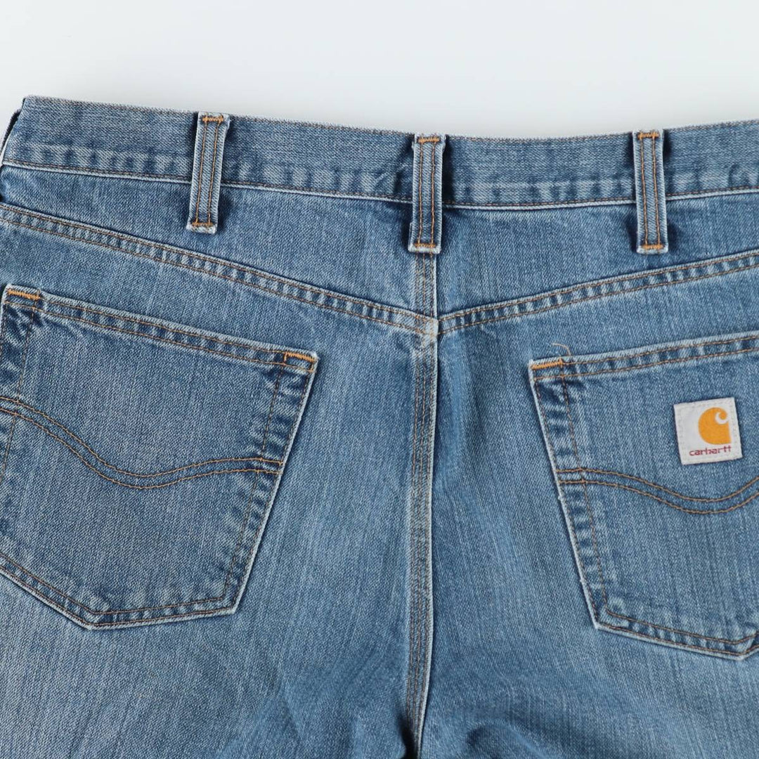 Carhartt Relaxed Fit Straight Denim Pants for Men, W37 cotton blue type Vintage Second Hand