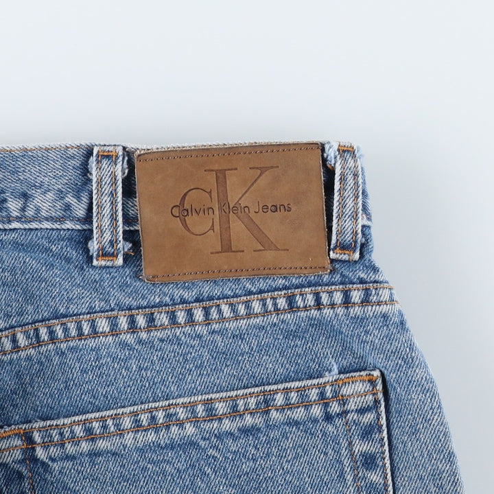 90s-00'S Vintage Calvin Klein Jeans Tapered Denim Pants, Made in USA, Men's Size 34 cotton blue type Vintage Second Hand