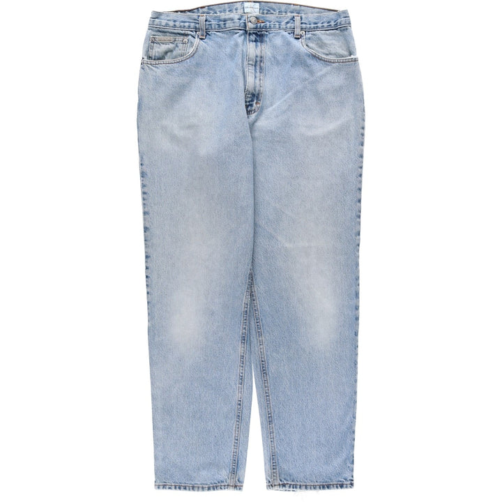 1990'S Calvin Klein Jeans Tapered Denim Pants, Made in USA, Men's Size W36 (approx.), Vintage cotton blue type Vintage Second Hand