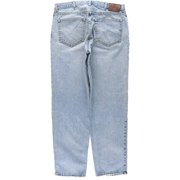 1990'S Calvin Klein Jeans Tapered Denim Pants, Made in USA, Men's Size W36 (approx.), Vintage cotton blue type Vintage Second Hand