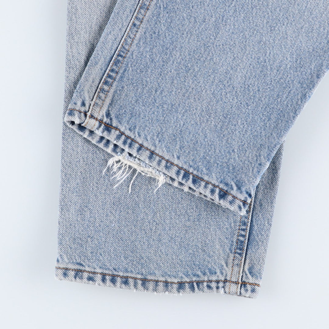 1990'S Calvin Klein Jeans Tapered Denim Pants, Made in USA, Men's Size W36 (approx.), Vintage cotton blue type Vintage Second Hand