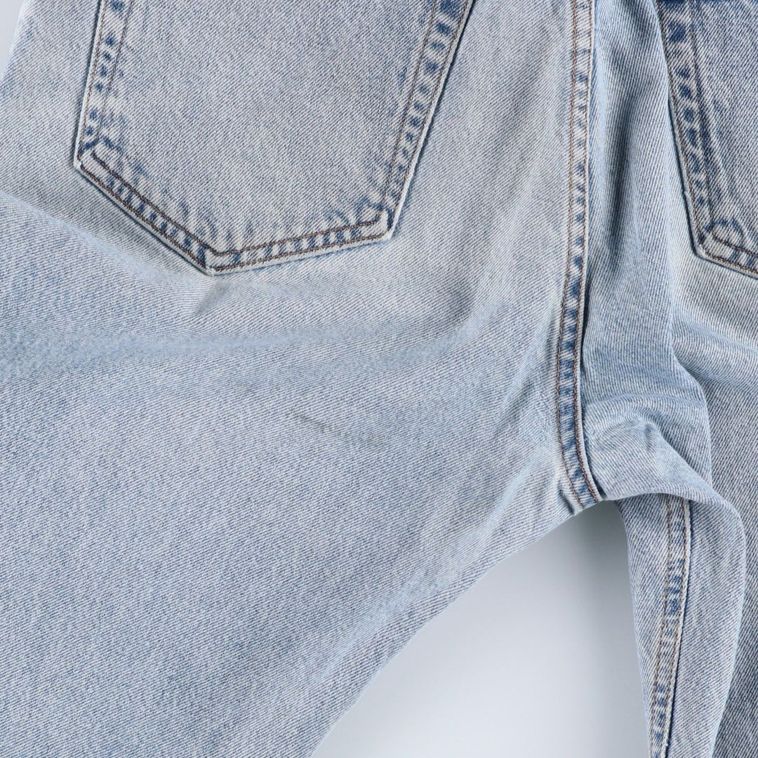 1990'S Calvin Klein Jeans Tapered Denim Pants, Made in USA, Men's Size W36 (approx.), Vintage cotton blue type Vintage Second Hand