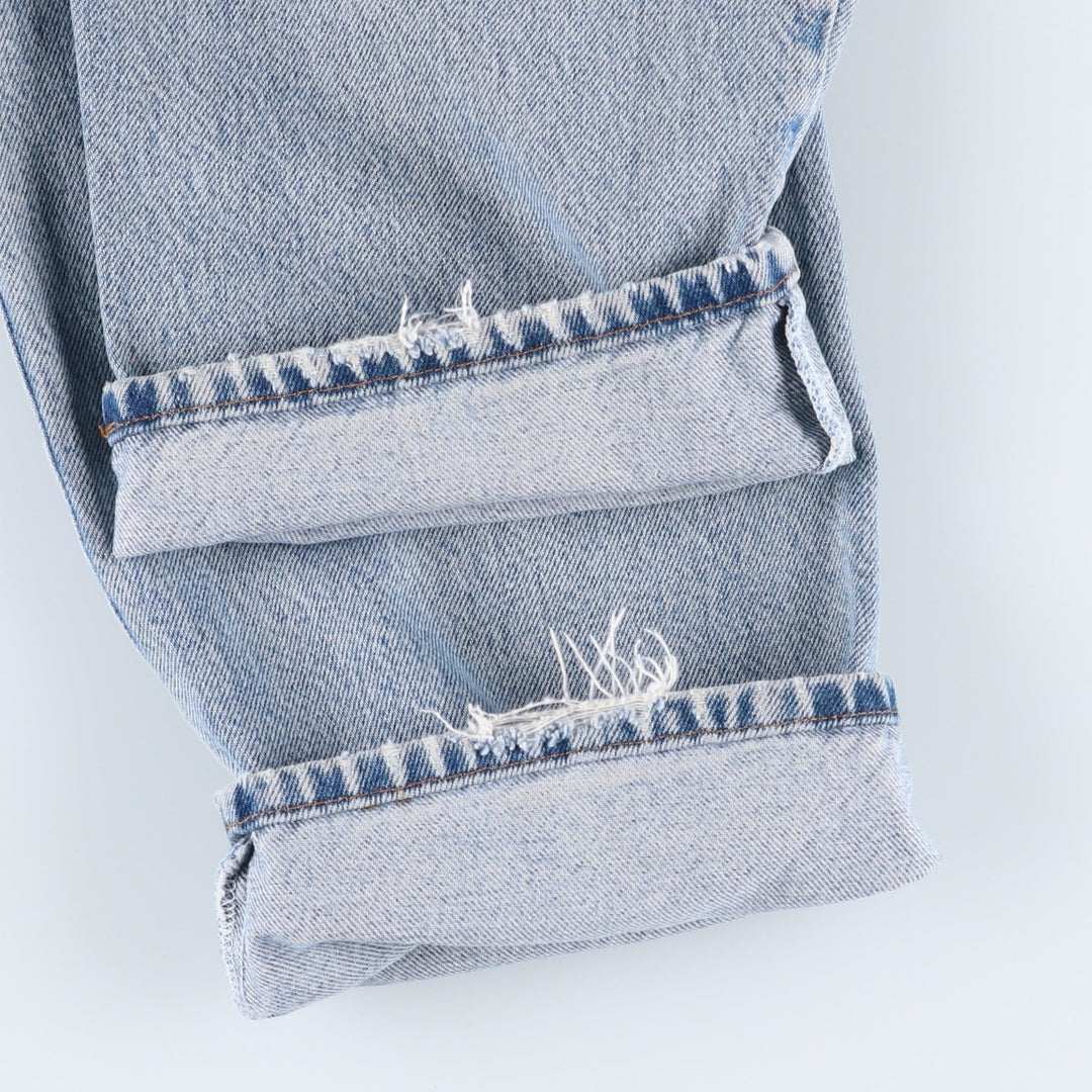 1990'S Calvin Klein Jeans Tapered Denim Pants, Made in USA, Men's Size W36 (approx.), Vintage cotton blue type Vintage Second Hand