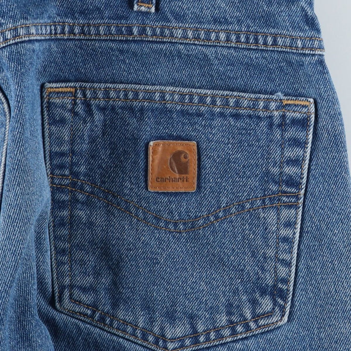 Carhartt Relaxed Fit Tapered Denim Pants for Men, W35 cotton blue type Vintage Second Hand