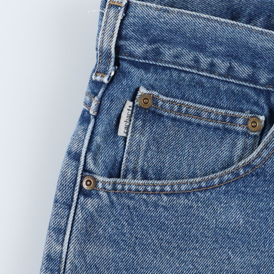 Carhartt Relaxed Fit Tapered Denim Pants for Men, W35 cotton blue type Vintage Second Hand