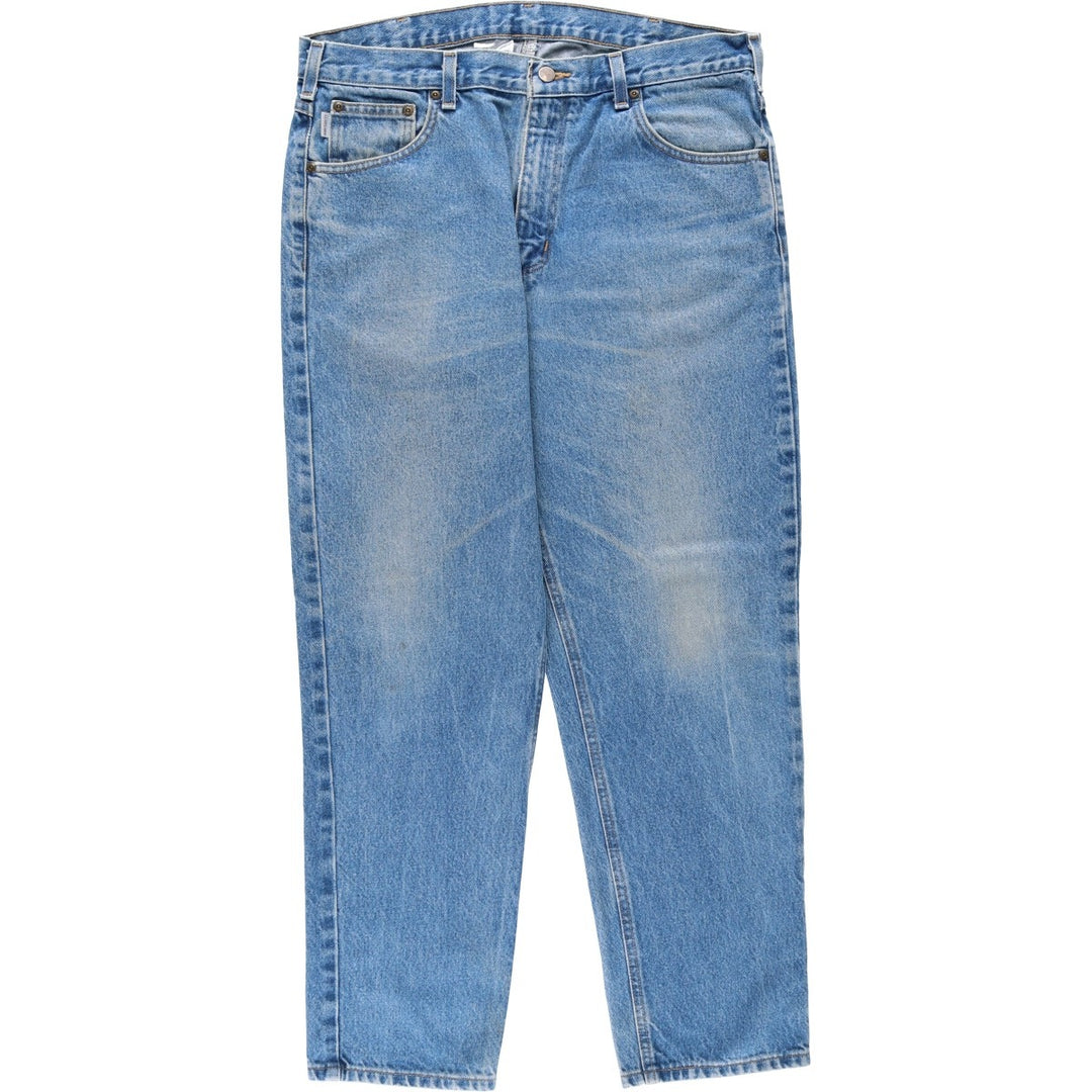 Carhartt Relaxed Fit Tapered Denim Pants for Men, W37 cotton blue type Vintage Second Hand