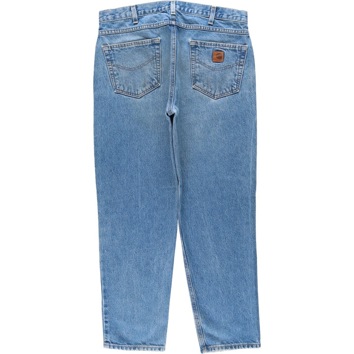 Carhartt Relaxed Fit Tapered Denim Pants for Men, W37 cotton blue type Vintage Second Hand
