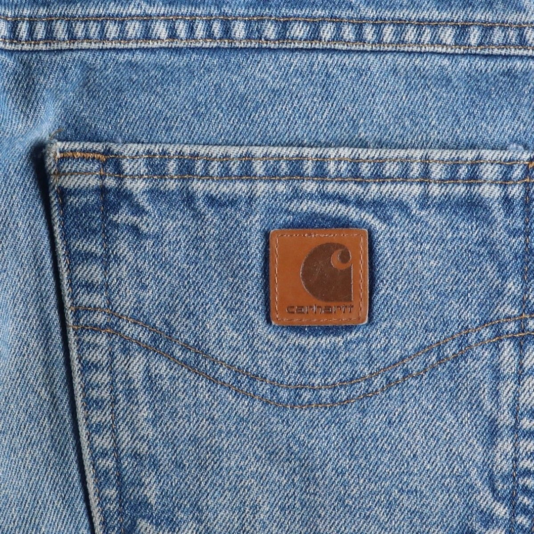 Carhartt Relaxed Fit Tapered Denim Pants for Men, W37 cotton blue type Vintage Second Hand