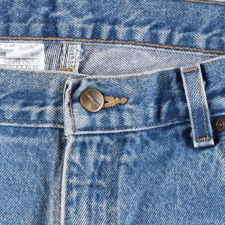 Carhartt Relaxed Fit Tapered Denim Pants for Men, W37 cotton blue type Vintage Second Hand