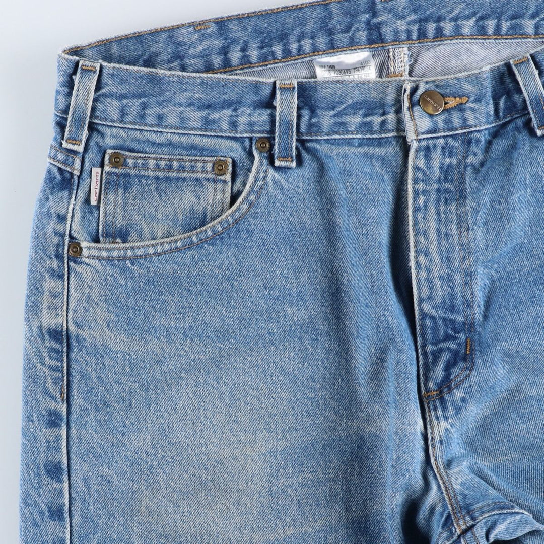 Carhartt Relaxed Fit Tapered Denim Pants for Men, W37 cotton blue type Vintage Second Hand