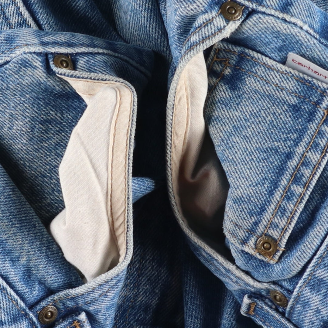 Carhartt Relaxed Fit Tapered Denim Pants for Men, W37 cotton blue type Vintage Second Hand