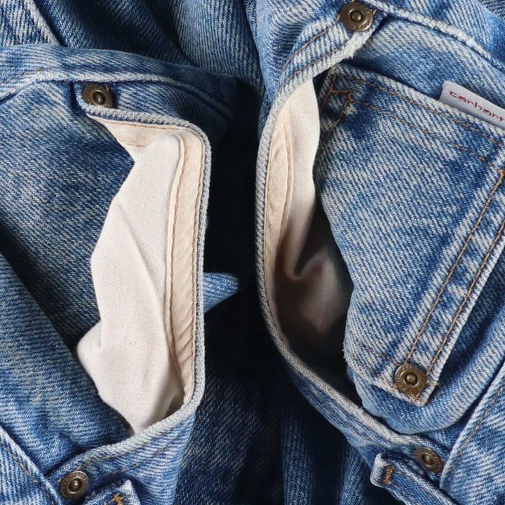 Carhartt Relaxed Fit Tapered Denim Pants for Men, W37 cotton blue type Vintage Second Hand