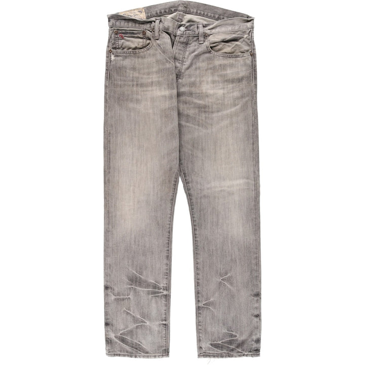 Ralph Lauren POLO RALPH LAUREN Men's Straight Denim Pants, Size W38 cotton gray type Vintage Second Hand