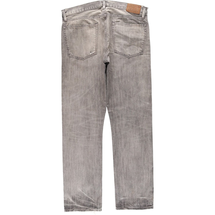 Ralph Lauren POLO RALPH LAUREN Men's Straight Denim Pants, Size W38 cotton gray type Vintage Second Hand