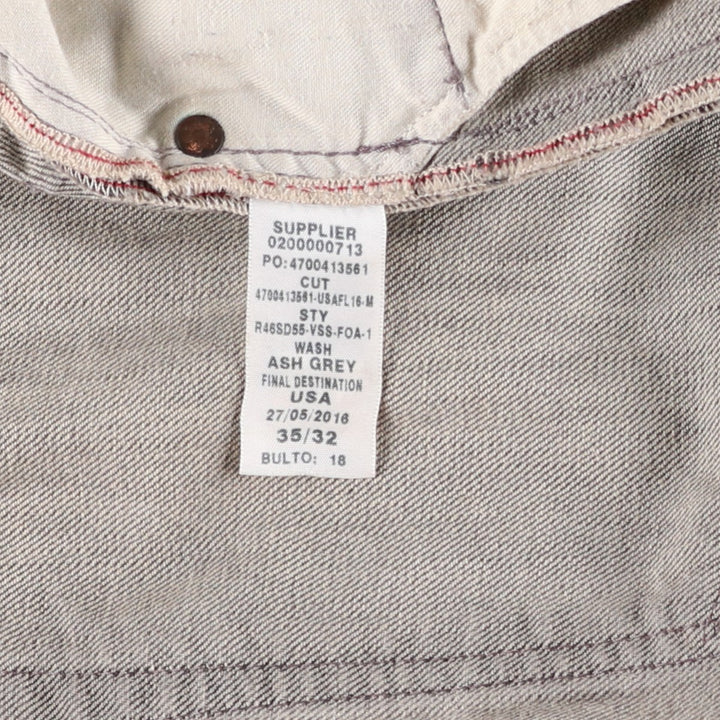 Ralph Lauren POLO RALPH LAUREN Men's Straight Denim Pants, Size W38 cotton gray type Vintage Second Hand