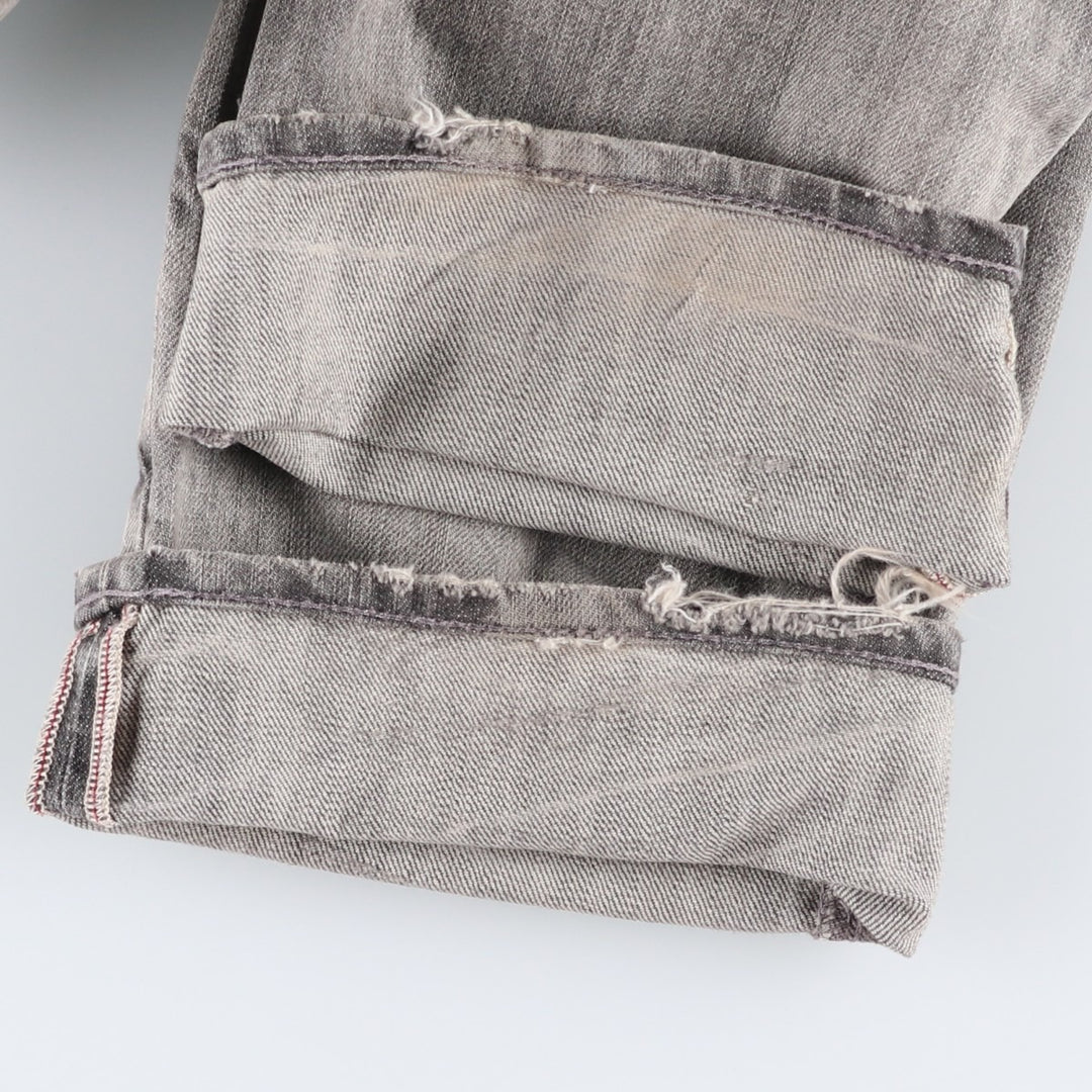 Ralph Lauren POLO RALPH LAUREN Men's Straight Denim Pants, Size W38 cotton gray type Vintage Second Hand