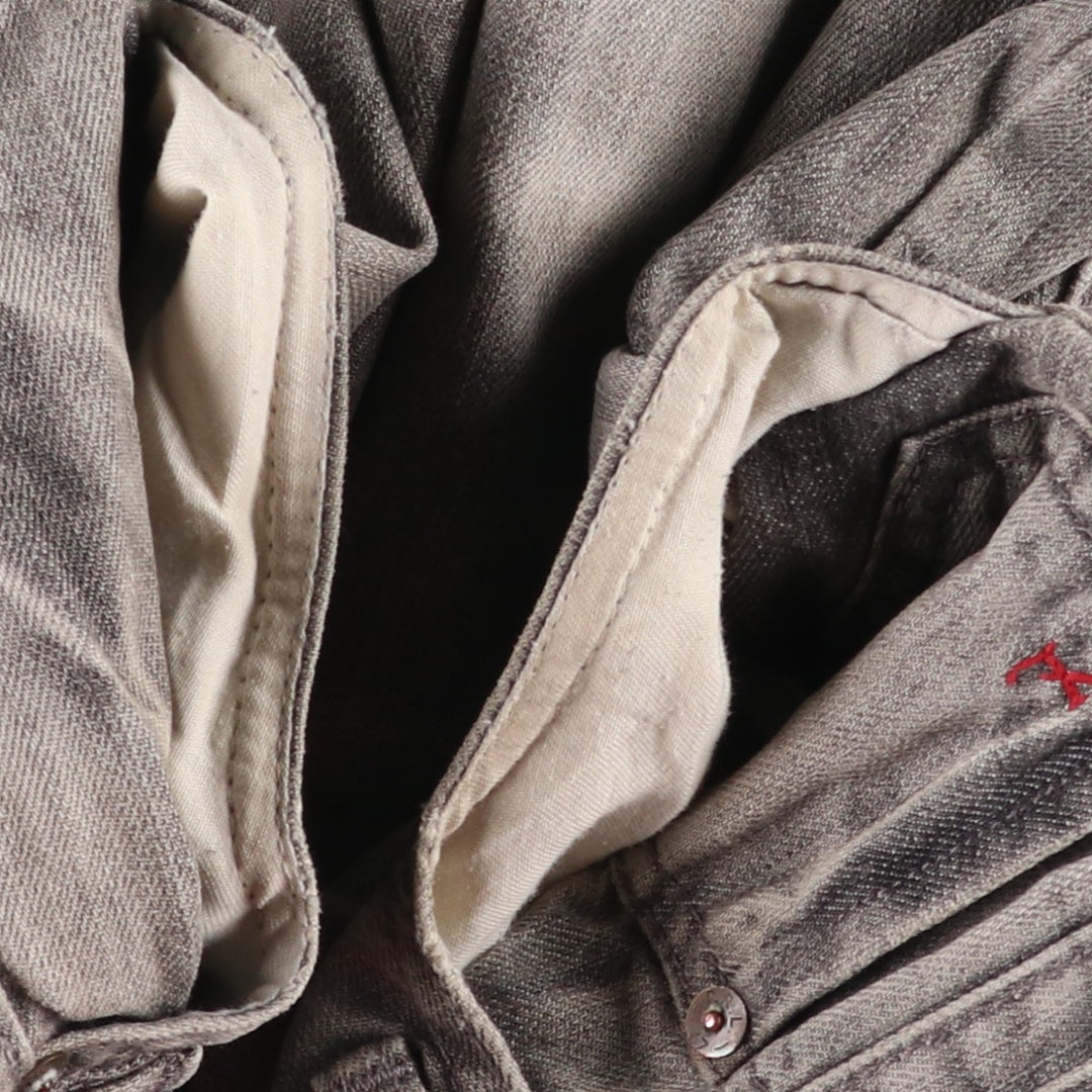 Ralph Lauren POLO RALPH LAUREN Men's Straight Denim Pants, Size W38 cotton gray type Vintage Second Hand