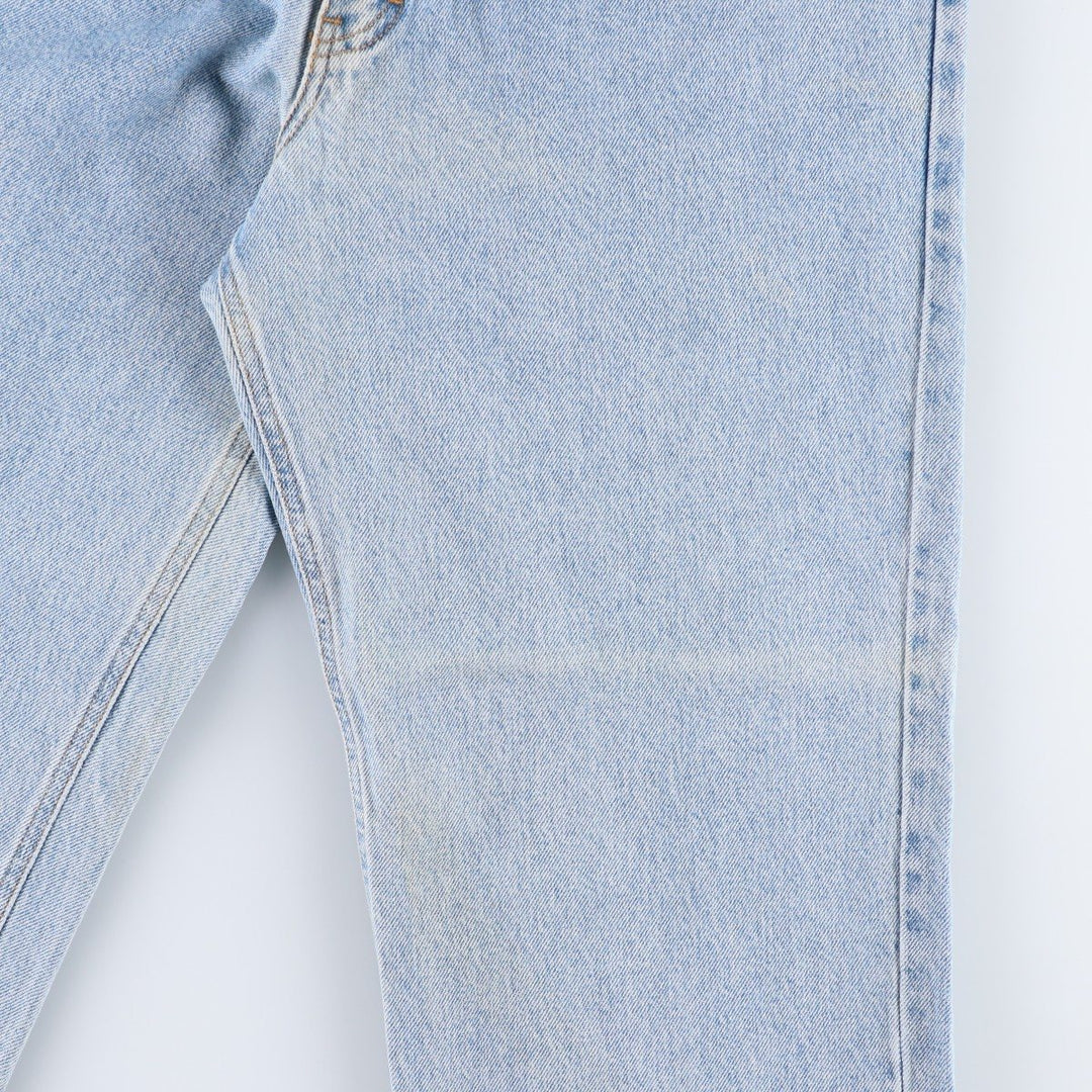 1990'S Calvin Klein Tapered Denim Pants, Made in USA, Men's Size W32 (approx.), Vintage cotton Blue type light blue Vintage Second Hand
