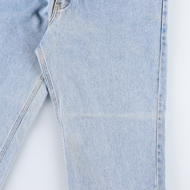 1990'S Calvin Klein Tapered Denim Pants, Made in USA, Men's Size W32 (approx.), Vintage cotton Blue type light blue Vintage Second Hand