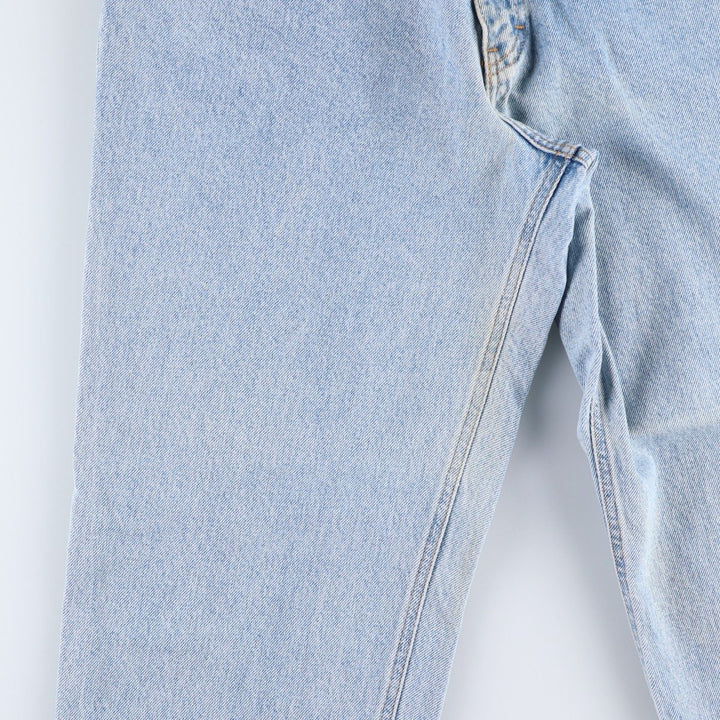 1990'S Calvin Klein Tapered Denim Pants, Made in USA, Men's Size W32 (approx.), Vintage cotton Blue type light blue Vintage Second Hand