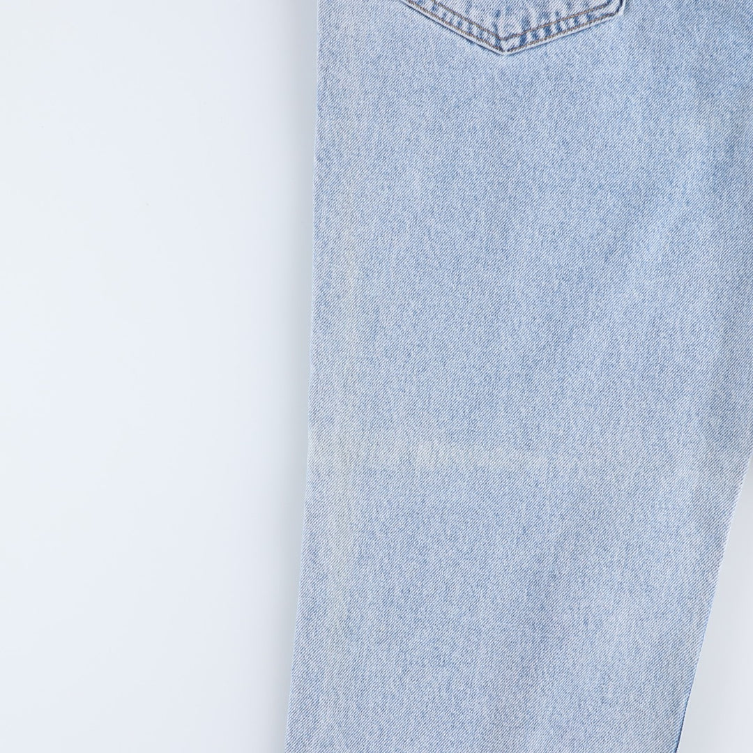 1990'S Calvin Klein Tapered Denim Pants, Made in USA, Men's Size W32 (approx.), Vintage cotton Blue type light blue Vintage Second Hand