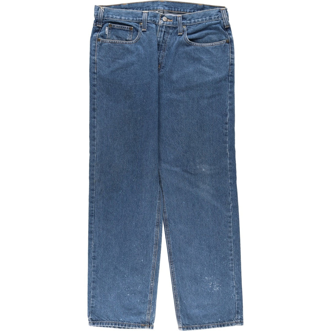 Carhartt Relaxed Fit Tapered Denim Pants, Men's Size W38 (approx.) cotton blue type Vintage Second Hand