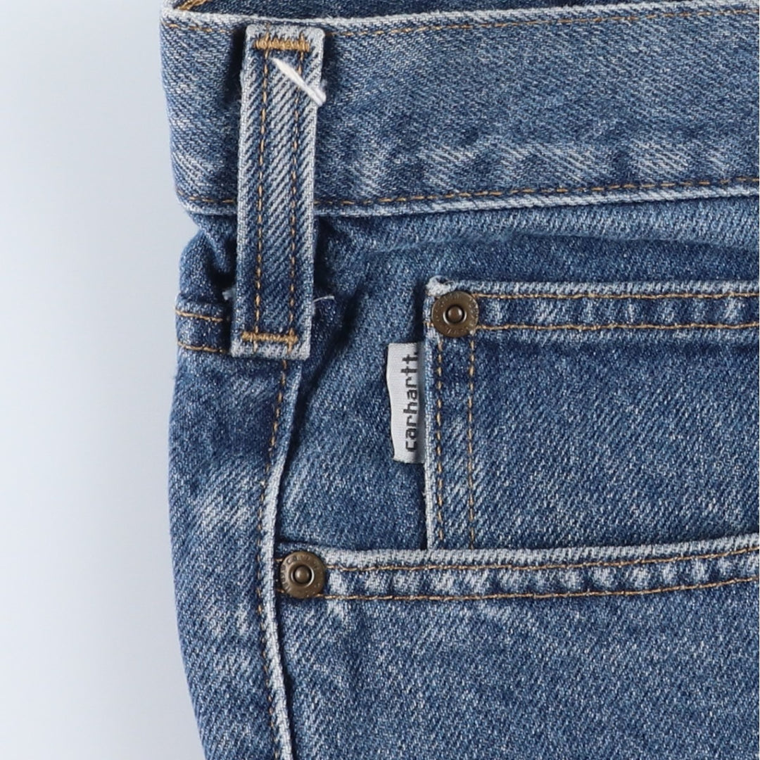Carhartt Relaxed Fit Tapered Denim Pants, Men's Size W38 (approx.) cotton blue type Vintage Second Hand