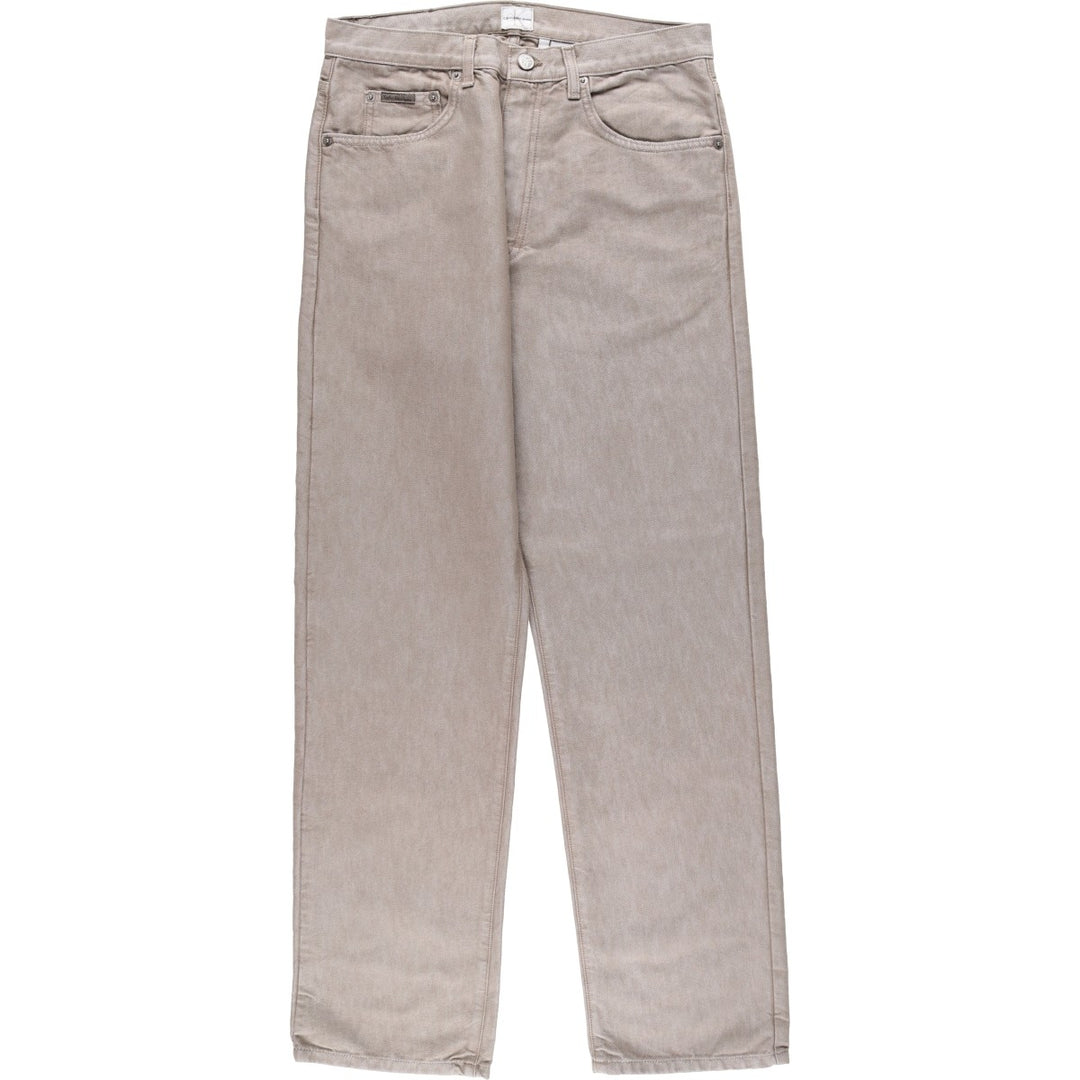 90s-00'S Calvin Klein Tapered Denim Jeans, Made in USA, Men's W32 (approx.), Vintage cotton Beige type Vintage Second Hand