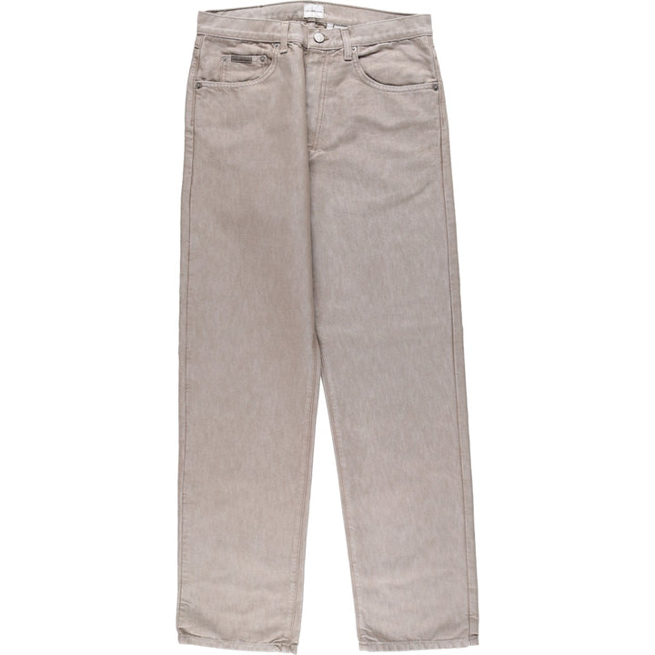 90s-00'S Calvin Klein Tapered Denim Jeans, Made in USA, Men's W32 (approx.), Vintage cotton Beige type Vintage Second Hand