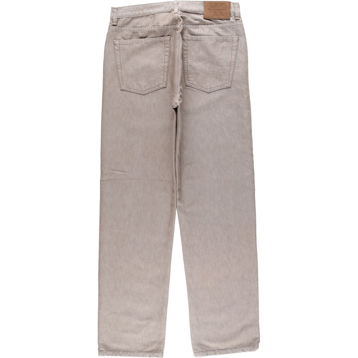 90s-00'S Calvin Klein Tapered Denim Jeans, Made in USA, Men's W32 (approx.), Vintage cotton Beige type Vintage Second Hand