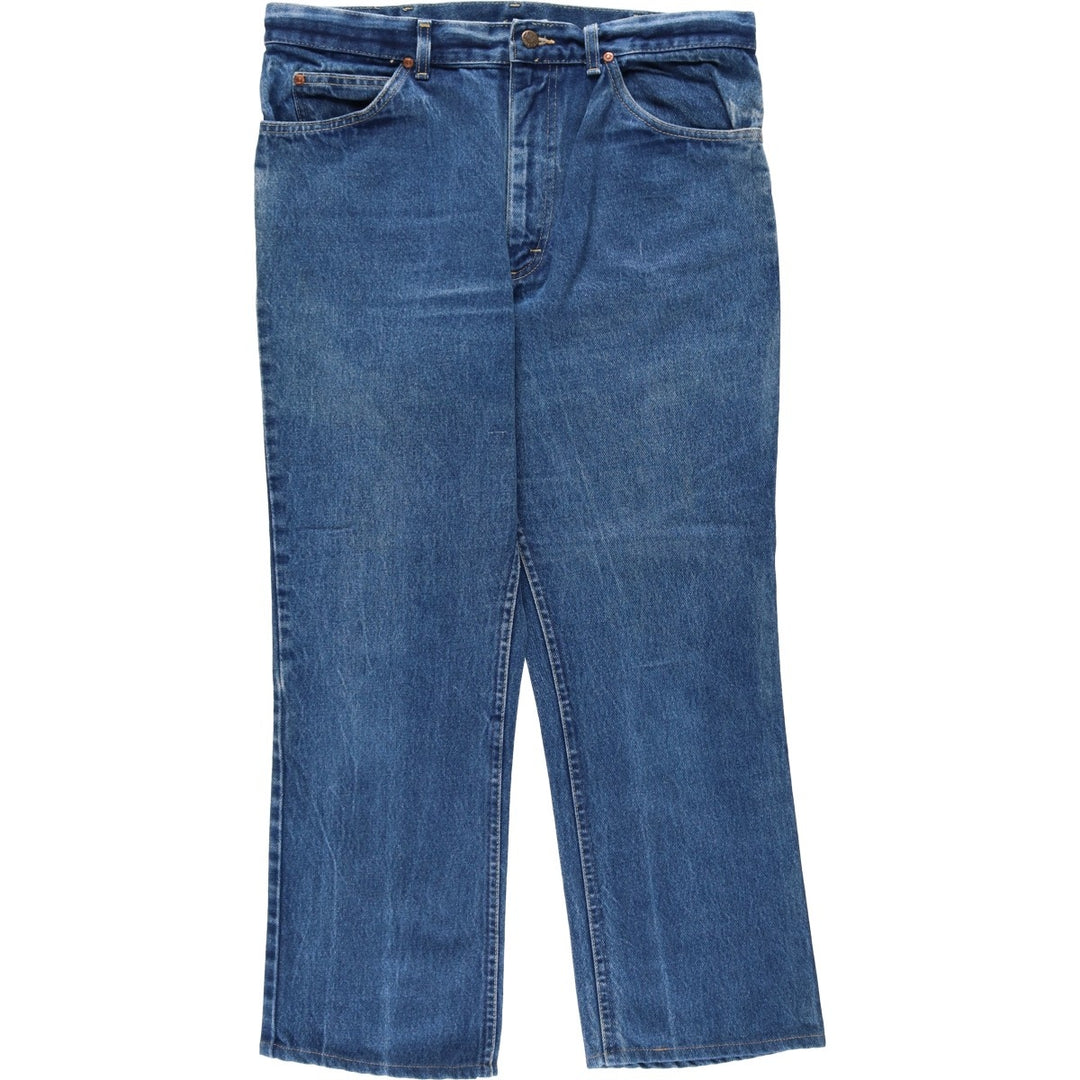 Lee Straight Denim Pants, Made in USA, Men's Size W37 (approx.) cotton blue type Vintage Second Hand