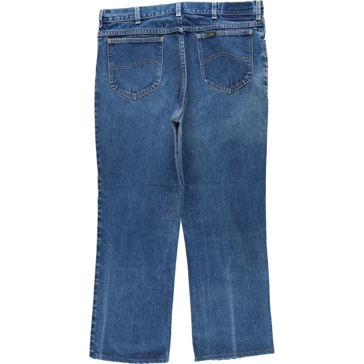 Lee Straight Denim Pants, Made in USA, Men's Size W37 (approx.) cotton blue type Vintage Second Hand