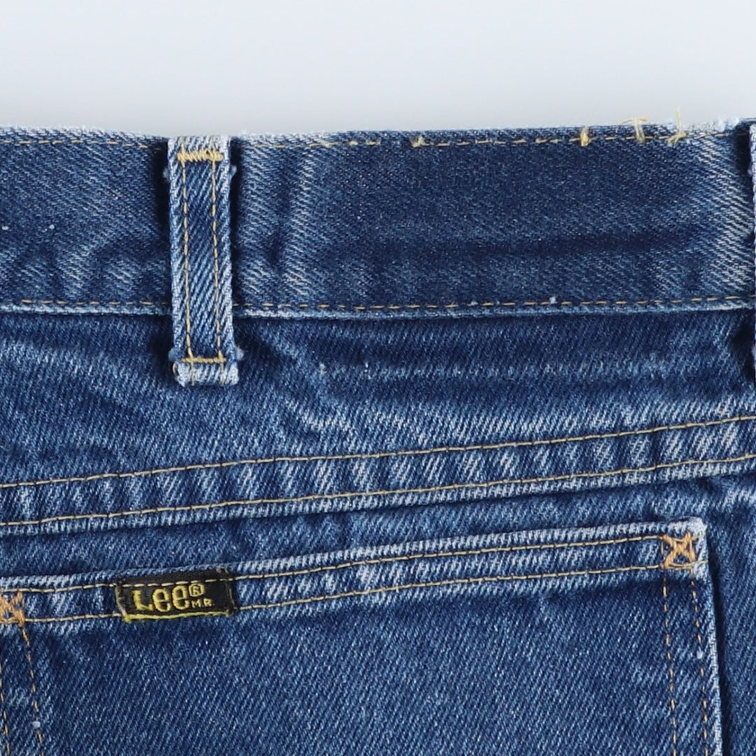 Lee Straight Denim Pants, Made in USA, Men's Size W37 (approx.) cotton blue type Vintage Second Hand