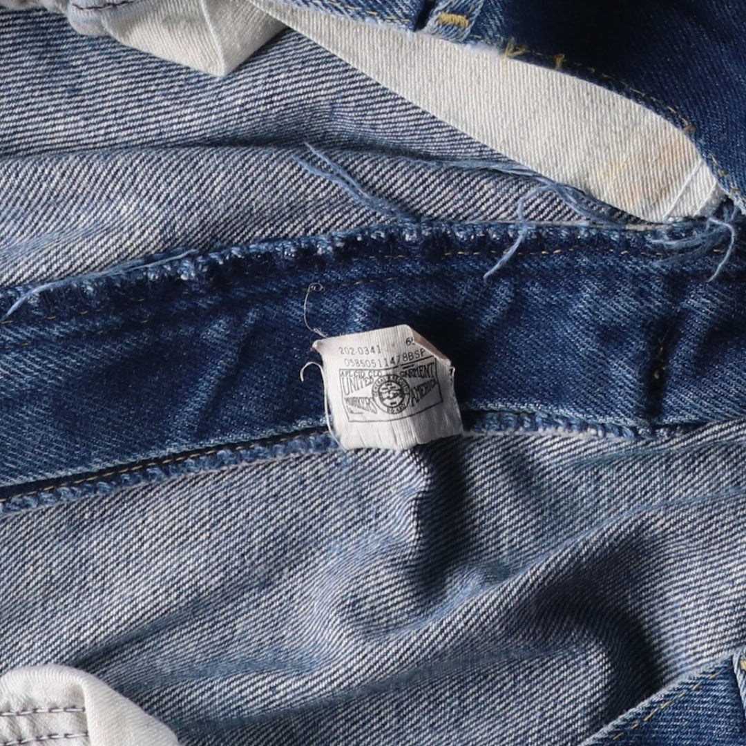 Lee Straight Denim Pants, Made in USA, Men's Size W37 (approx.) cotton blue type Vintage Second Hand