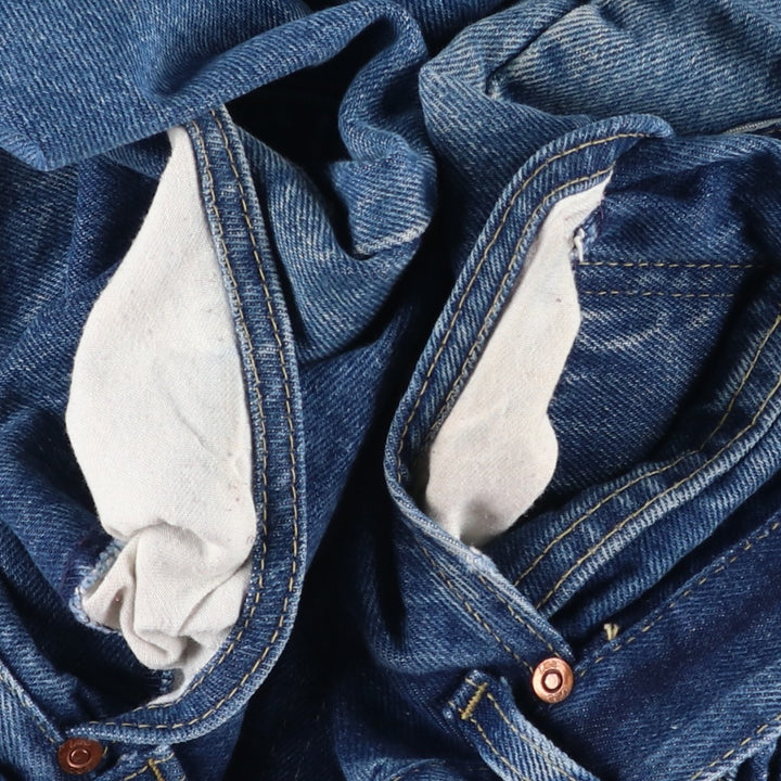 Lee Straight Denim Pants, Made in USA, Men's Size W37 (approx.) cotton blue type Vintage Second Hand